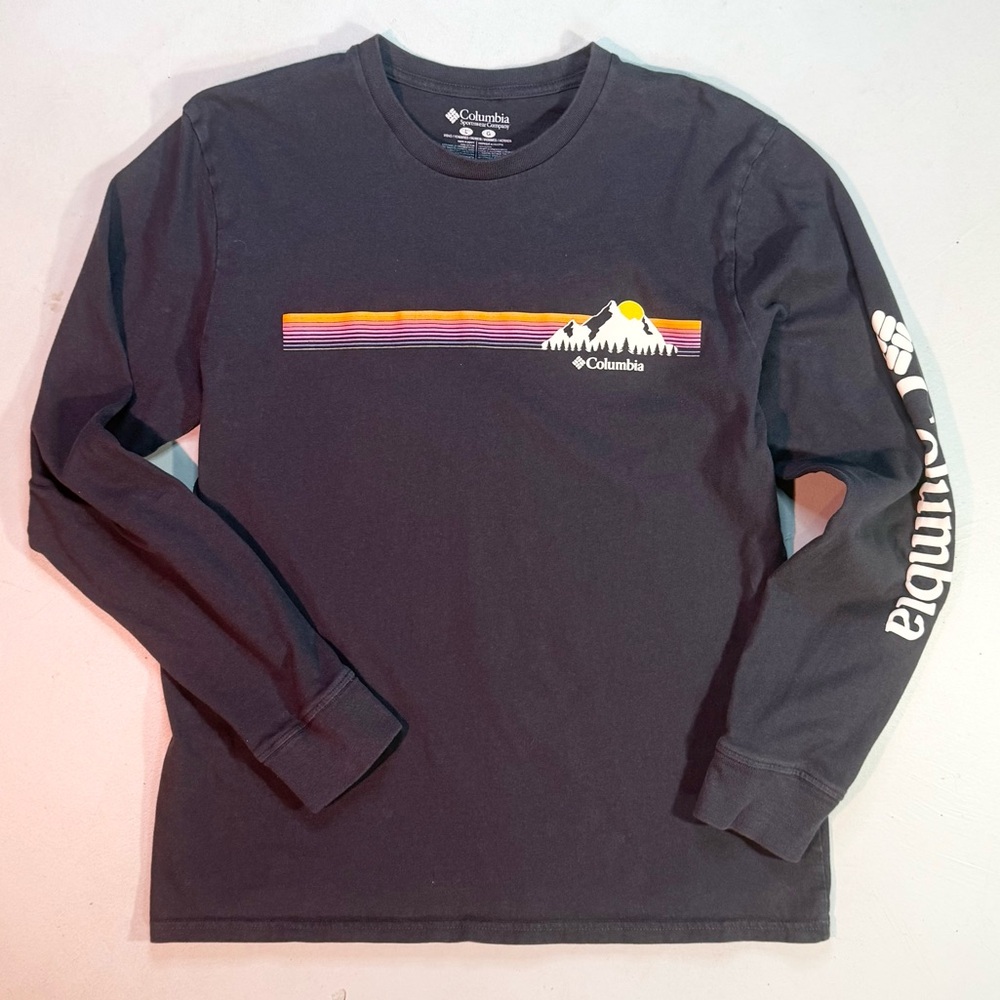 Columbia Klay Long Sleeve T-Shirt Men’s Large Retro Graphic Outdoor Tee